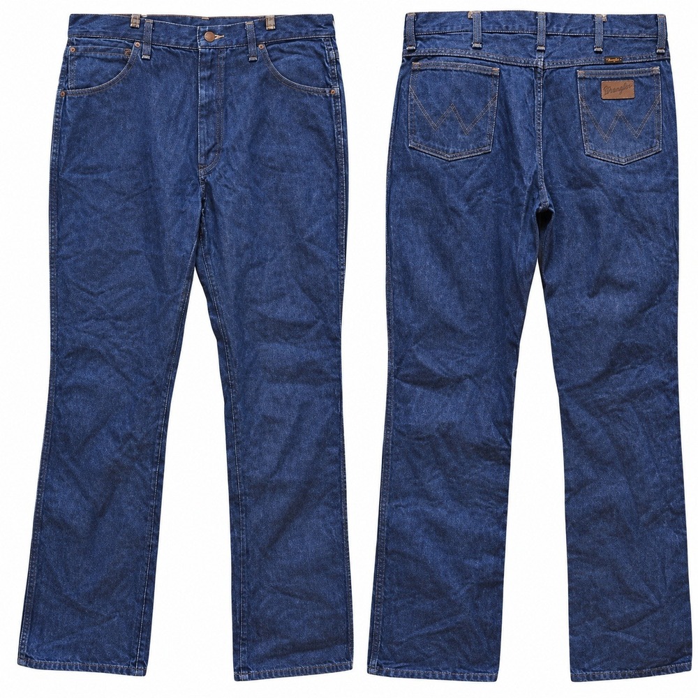 Wrangler Jeans Mens 38x36 Blue 945NAV Cowboy Cut Western Denim Workwear Classic